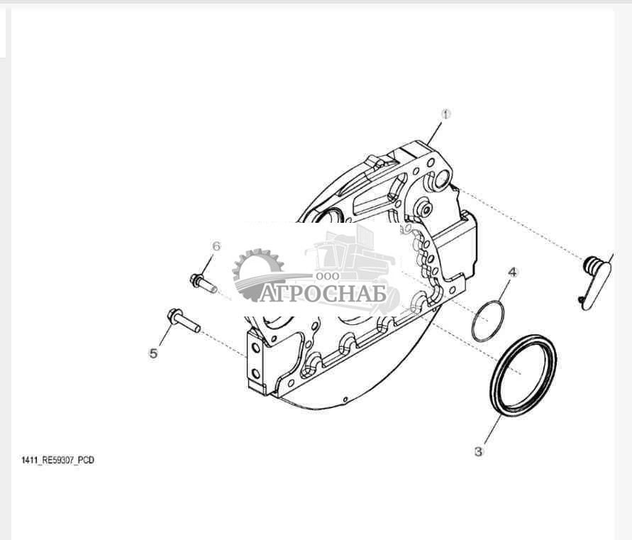 1411 Корпус маховика 